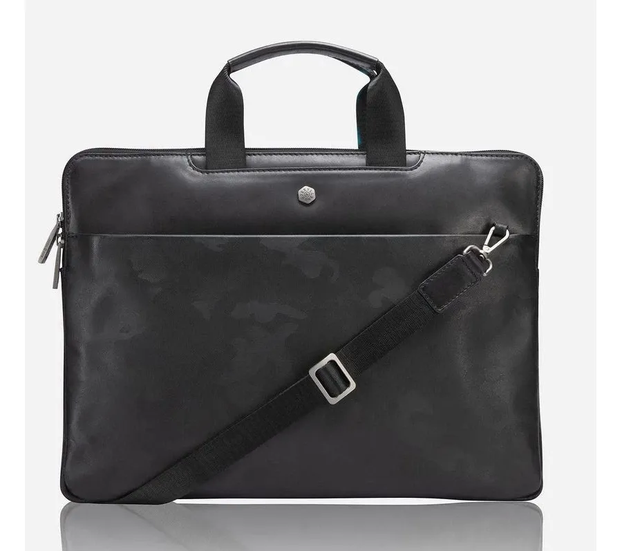 obrazek 3 Elegancka torba skórzana na laptopa, aktówka idealna na spotkania biznesowe