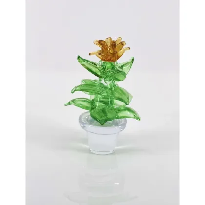 Zdjęcie Ręcznie wykonana mini roślina dekoracyjna ze szkła Murano