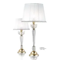 Zdjęcie Duża lampa stołowa ze szkła Murano z „płomieniami” – Il Paralume Marina