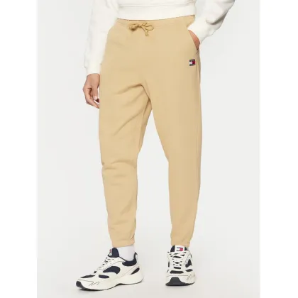 Zdjęcie Tommy Jeans Spodnie dresowe Badge DM0DM20276 Beżowy Regular Fit
