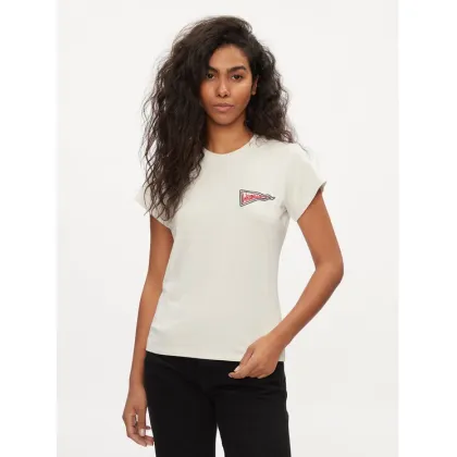 Zdjęcie Wrangler T-Shirt Shrunken Band 112350301 Écru Slim Fit