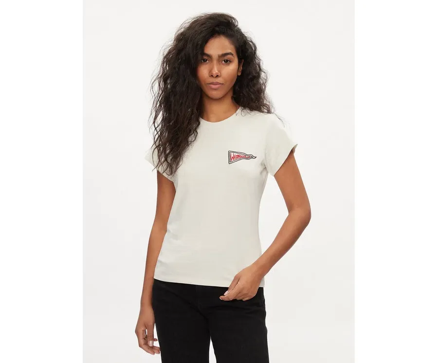 obrazek 1 Wrangler T-Shirt Shrunken Band 112350301 Écru Slim Fit