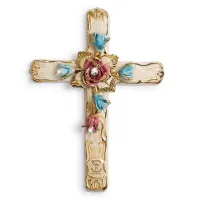 Zdjęcie Dekoracyjny krzyż ceramiczny od włoskiej marki