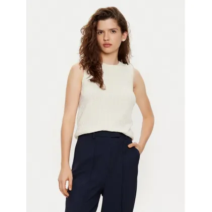 Zdjęcie Tommy Hilfiger Kamizelka WW0WW43956 Écru Regular Fit