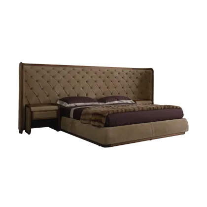 Zdjęcie Stylowe, designerskie łóżko z zagłówkiem, king size - Ulivi Salotti