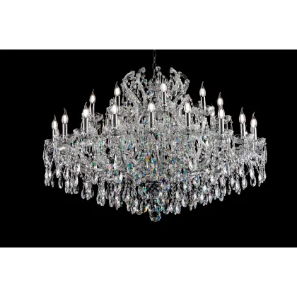 Zdjęcie Klasyczny kryształowy żyrandol na 30 żarówek