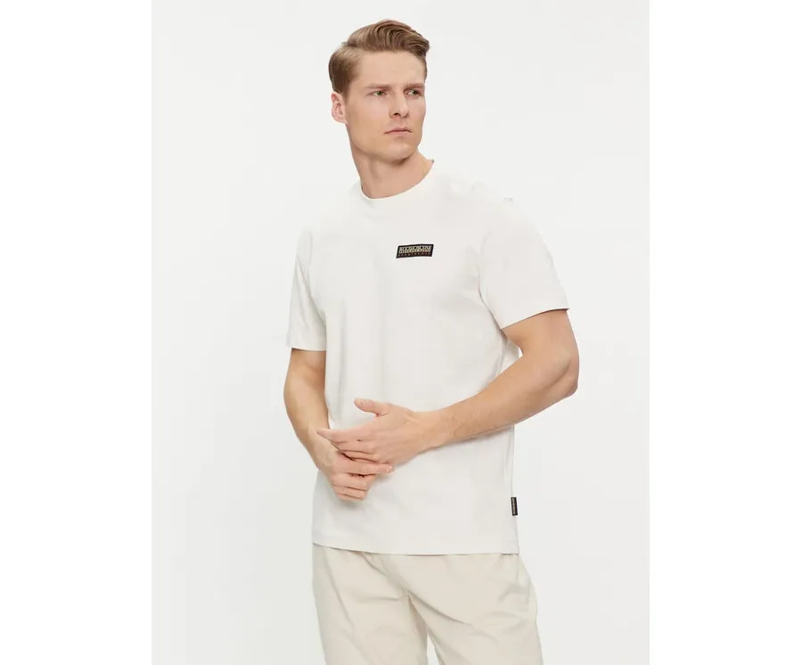 obrazek 1 Napapijri T-Shirt Iaato NP0A4HFZ Écru Regular Fit
