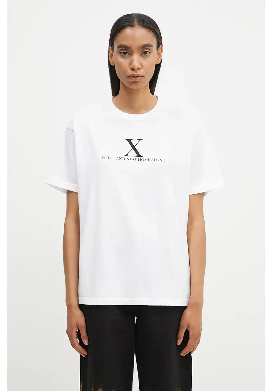 obrazek 1 Undercover t-shirt bawełniany Tee damski kolor biały UC2D2802