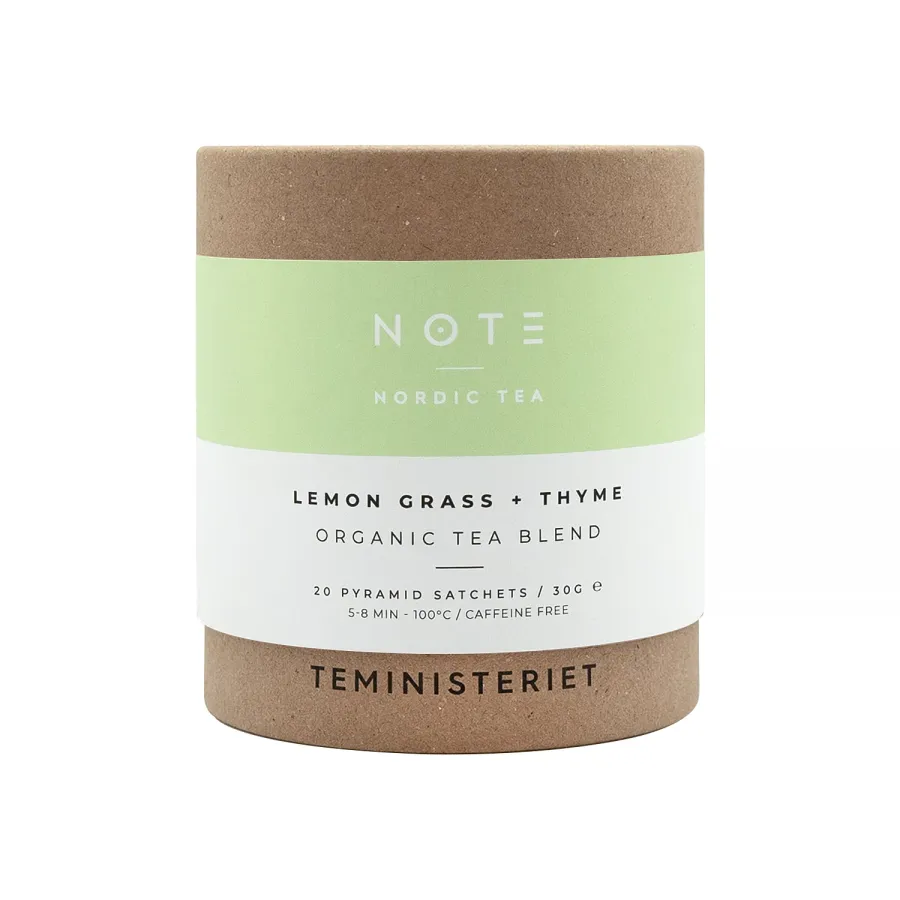 obrazek 1 Teministeriet - NOTE Lemongrass Thyme Organic - Herbata 20 Torebek TEMINISTERIET
