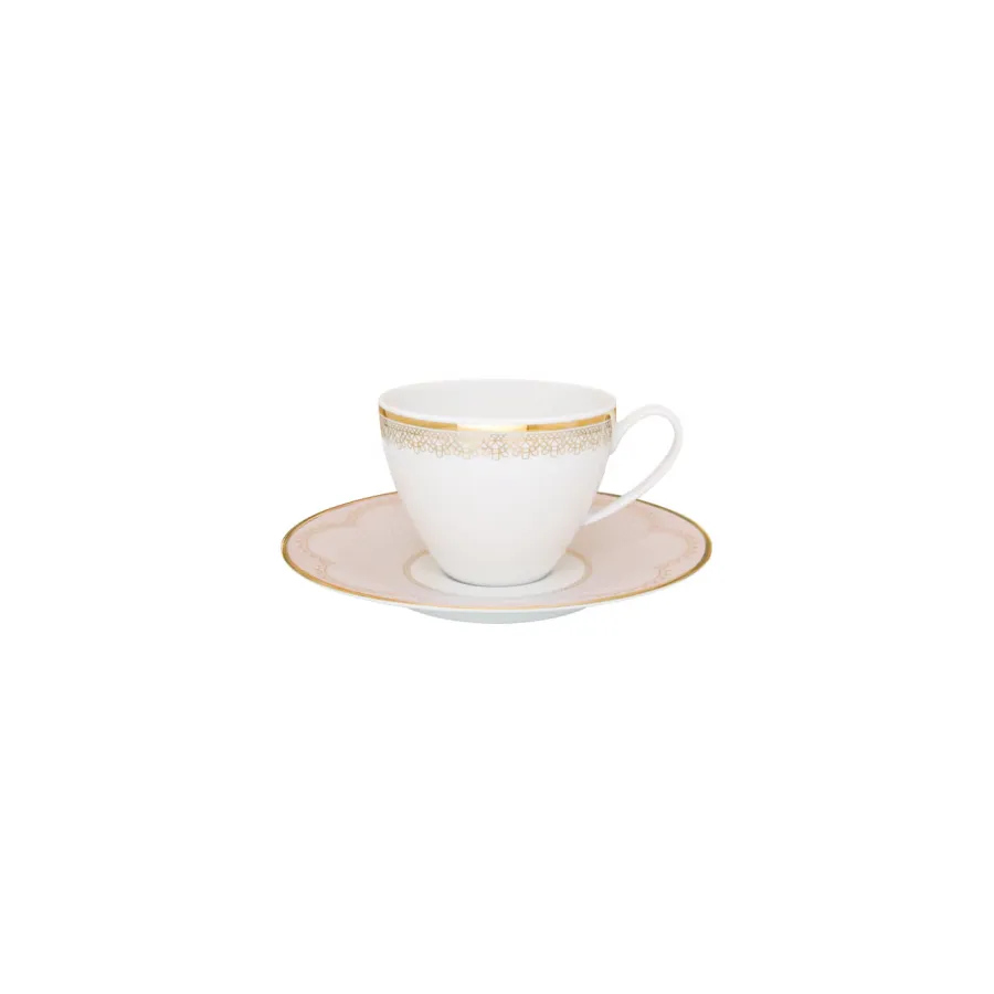 obrazek 12 Elegancki porcelanowy komplet zastawy stołowej dla 12 osób - Porcel