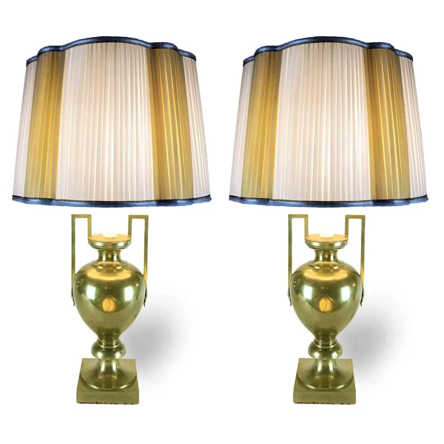 obrazek 1 Para lamp Empire z początku XIX wieku