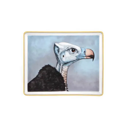 Zdjęcie Porcelanowa malowana taca Sęp białogłowy z kolekcji Voo - Vista Alegre
