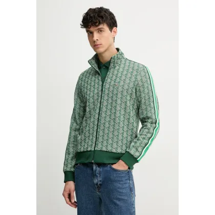 Zdjęcie Lacoste bluza męska kolor zielony wzorzysta