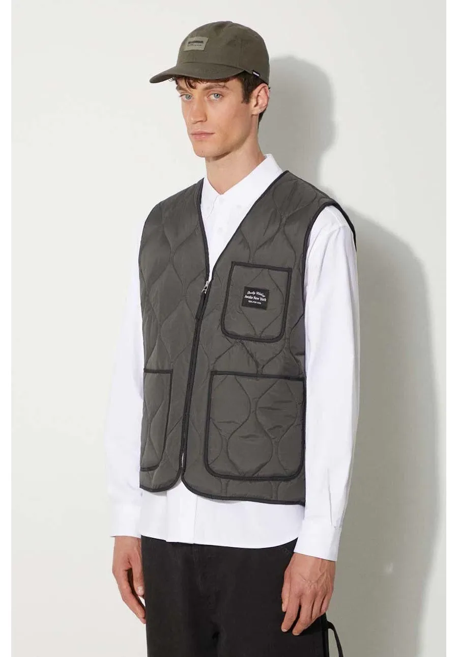 obrazek 1 Awake NY bezrękawnik Quilted Vest męski kolor szary przejściowy SP24-OT003