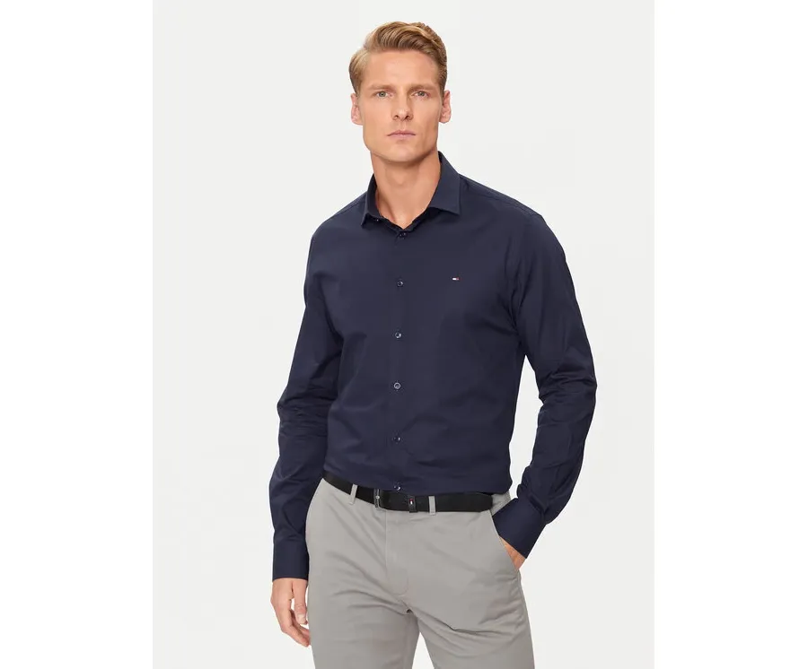obrazek 1 Tommy Hilfiger Koszula MW0MW38347 Granatowy Slim Fit