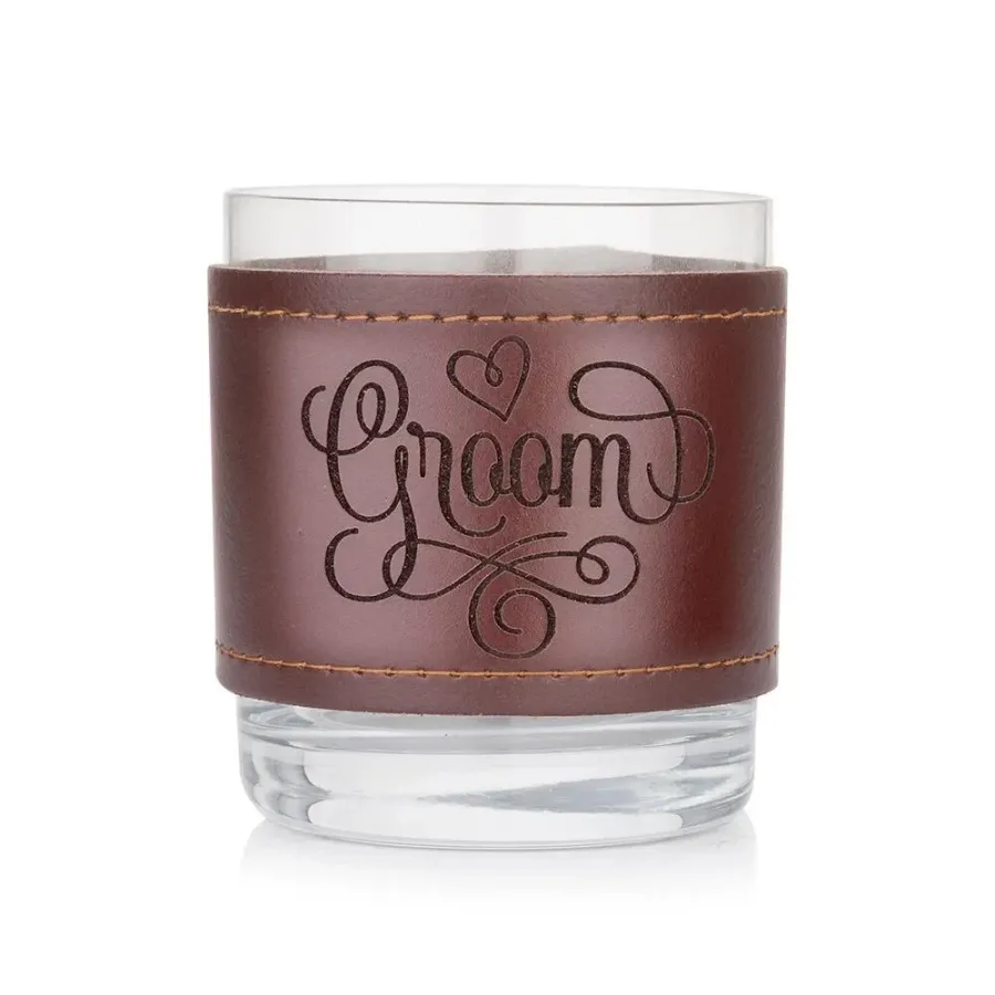 obrazek 1 Stylowa kryształowa szklanka do whisky - prezent dla pana młodego