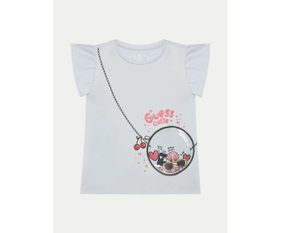 obrazek 1 Guess T-Shirt K5GI05 K6YW4 Błękitny Regular Fit