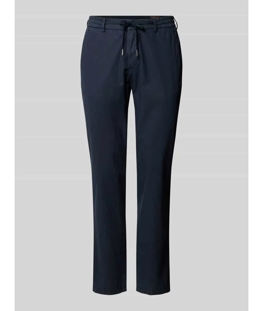 obrazek 1 Spodnie o kroju slim fit w jednolitym kolorze model ‘TAIKAN’