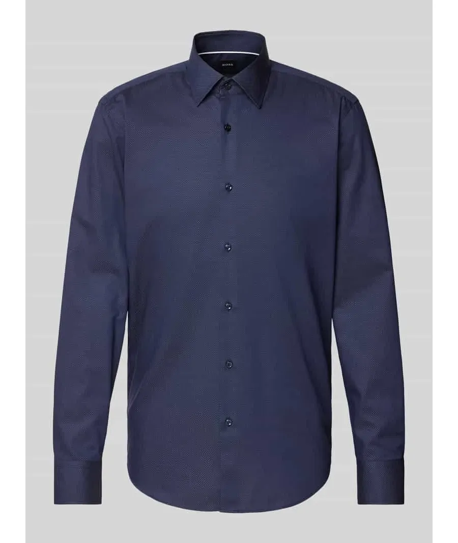 obrazek 1 Koszula biznesowa o kroju slim fit z kołnierzykiem typu kent model ‘Joe’