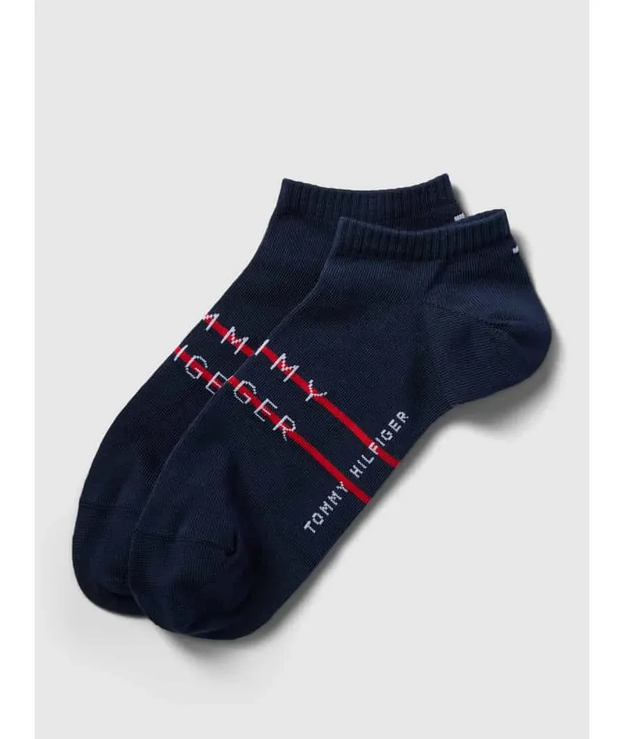 obrazek 1 Krótkie skarpety z paskami w kontrastowym kolorze