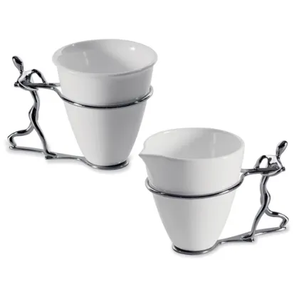 Zdjęcie Prestiżowa cukiernica i pojemnik na mleko