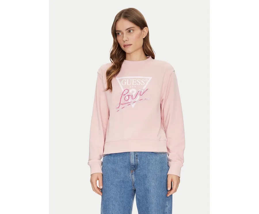obrazek 1 Guess Bluza W5GQ05 KB683 Różowy Regular Fit