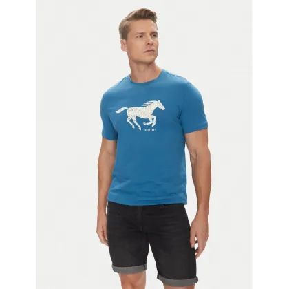 Zdjęcie Mustang T-Shirt Austin 1016483 Niebieski Regular Fit