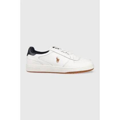 Zdjęcie Polo Ralph Lauren sneakersy skórzane Polo Crt kolor biały 809877610001