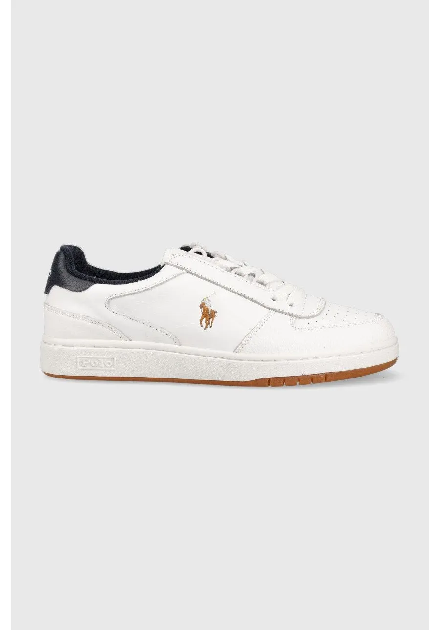 obrazek 1 Polo Ralph Lauren sneakersy skórzane Polo Crt kolor biały 809877610001