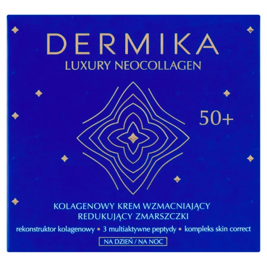 obrazek 1 Dermika Luxury Neocollagen Kolagenowy krem wzmacniający 50+ na dzień i na noc 50 ml