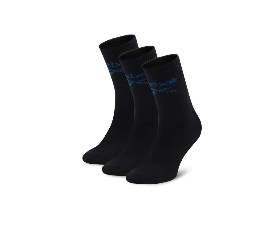 obrazek 1 Reebok Zestaw 3 par wysokich skarpet unisex R0258-SS24 (3-pack) Czarny