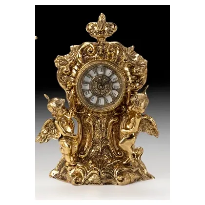 Picture Bronze clock with wonderful angels