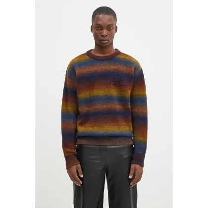 Zdjęcie Aries sweter z domieszką wełny Boucle Space Dye Knit męski ciepły AR2001902