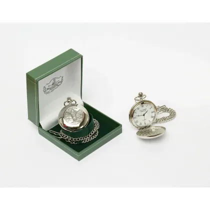 Zdjęcie Klasyczny męski zegarek kieszonkowy wykonany z pewteru