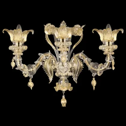 Zdjęcie Fascynujący szklany kinkiet ze szkła murano - prosto z Włoch