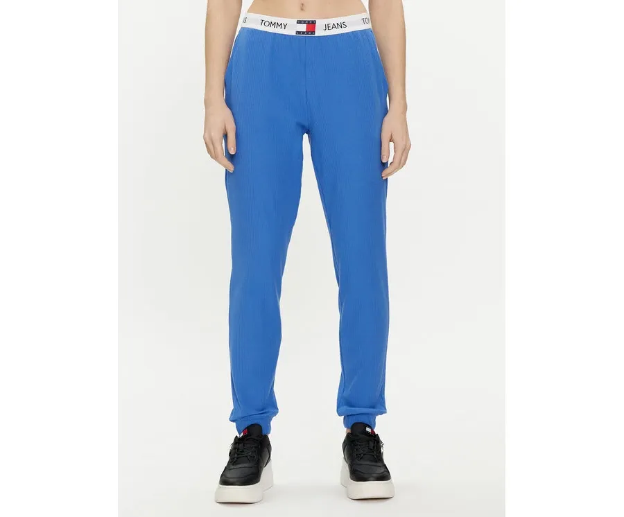 obrazek 1 Tommy Jeans Spodnie dresowe UW0UW05154 Niebieski Regular Fit