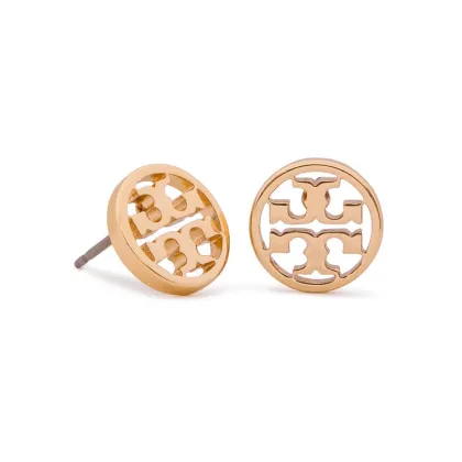 Zdjęcie Tory Burch Kolczyki Logo Circle Stud Earring 11165518 Złoty