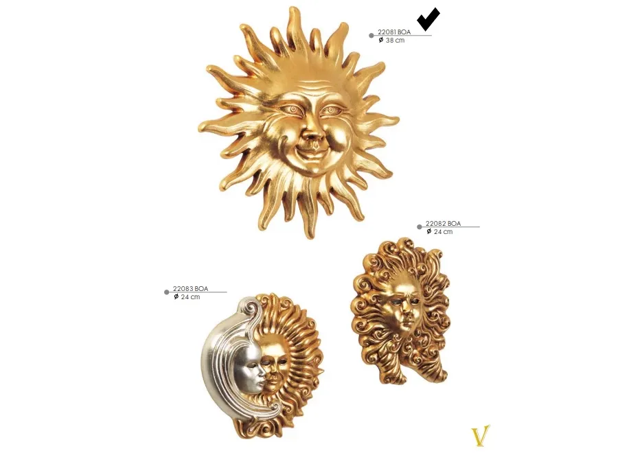 obrazek 1 Cudowna ozdoba - duże, uśmiechnięte słońce - Valle d'oro Patchi