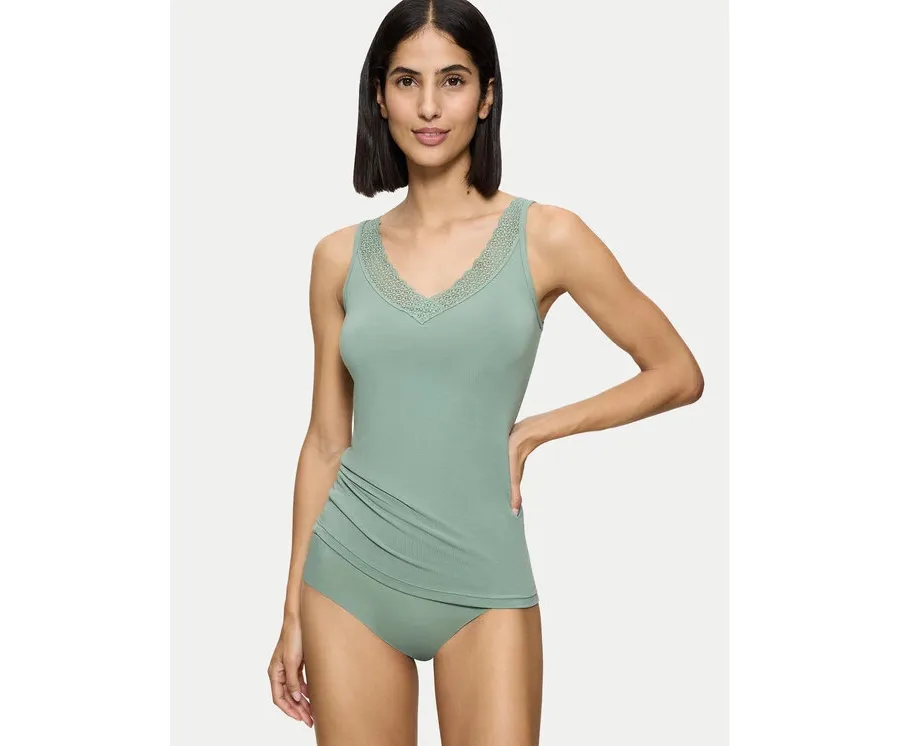 obrazek 1 Triumph Top Feel Of Modal 10221637 Zielony Slim Fit