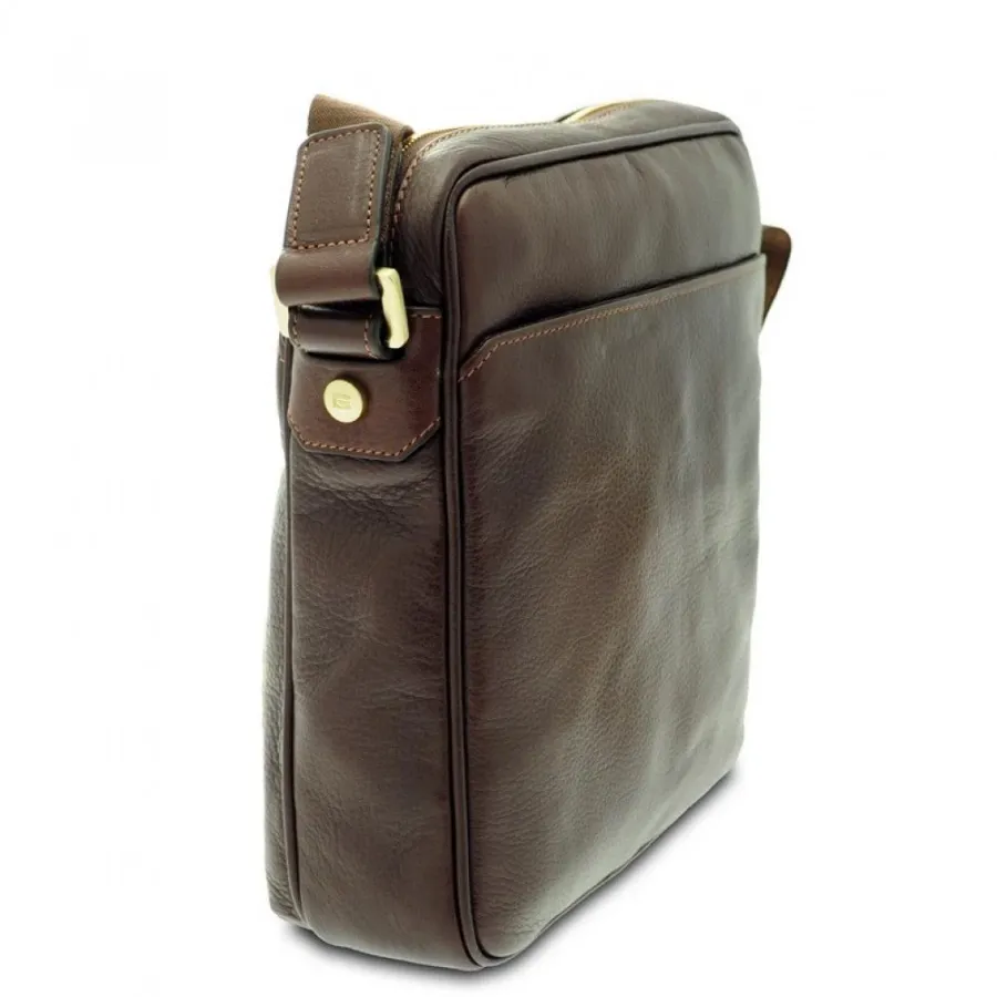 obrazek 3 Brązowa elegancka torba mężczyzn - Giudi
