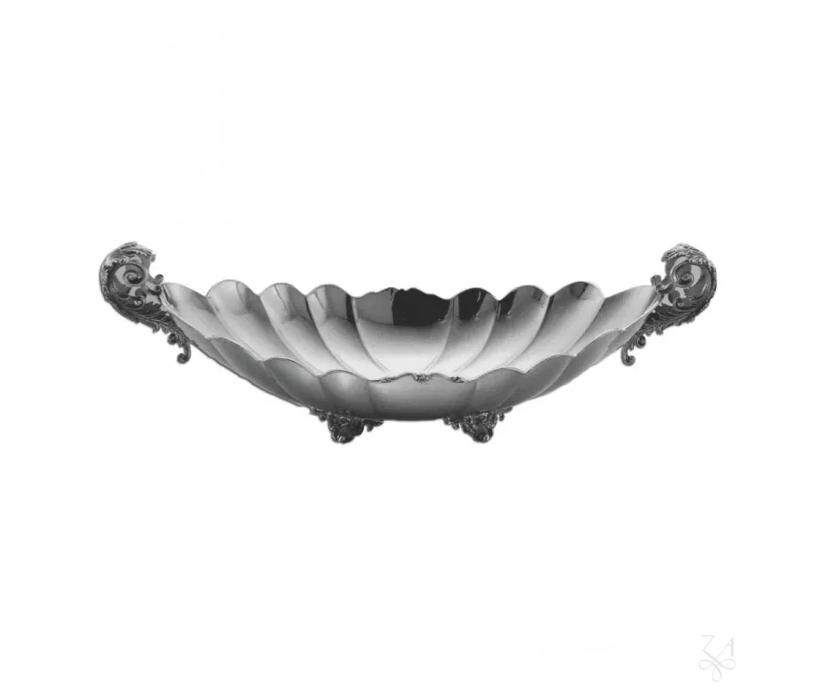 picture 1 Luxurious silver table decoration with a foot - Zaramella Argenti