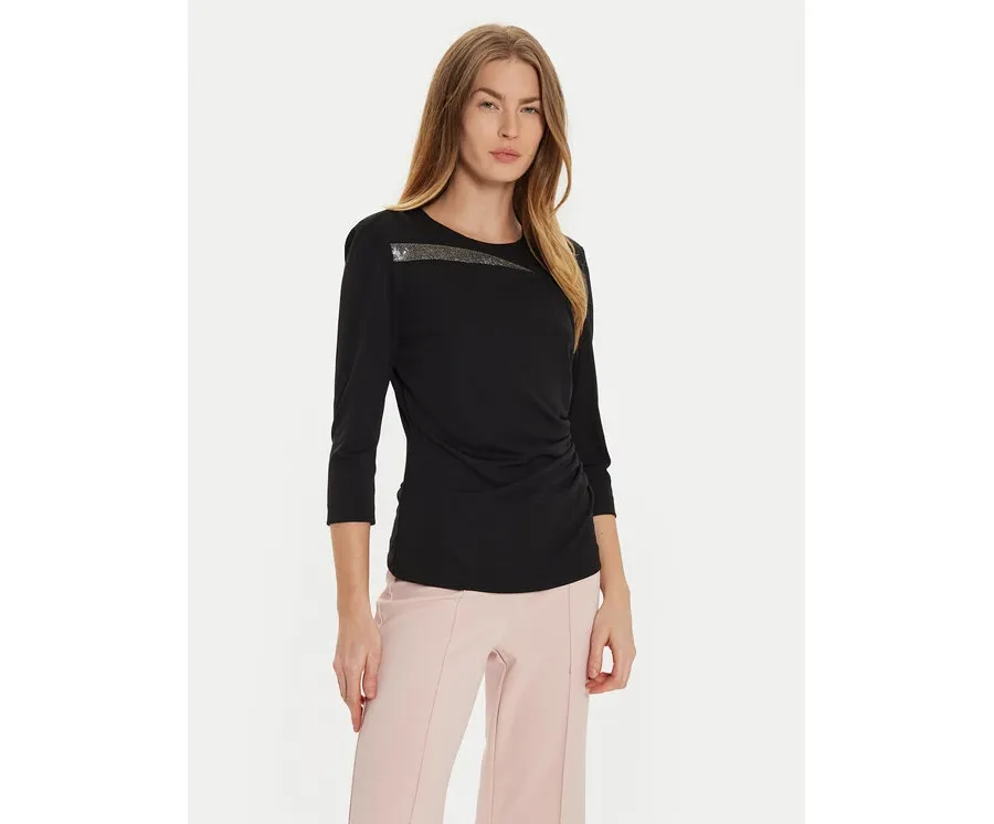 obrazek 1 Rinascimento Bluzka CFC0121171003 Czarny Regular Fit