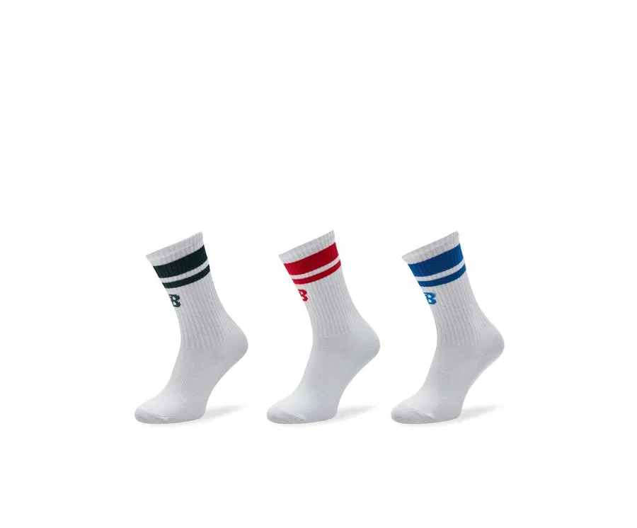 obrazek 1 New Balance Zestaw 3 par wysokich skarpet męskich LAS32163AS5 Biały