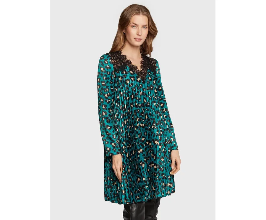 obrazek 1 Nissa Sukienka codzienna RC13349 Zielony Regular Fit