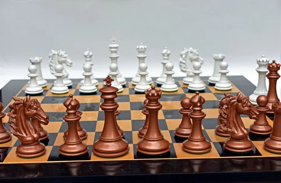 obrazek 7 Luksusowe pionki z drewna bukszpanowego do gry w szachy - The Chess Empire