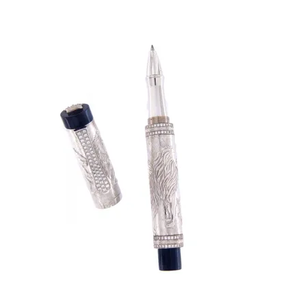 Zdjęcie Pióro kulkowe Król Lew z białego złota marki Urso Edycja Limitowana