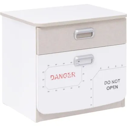 Zdjęcie Stylowa szafka nocna z kolekcji samolotowej do pokoju dziecięcego - Cilek