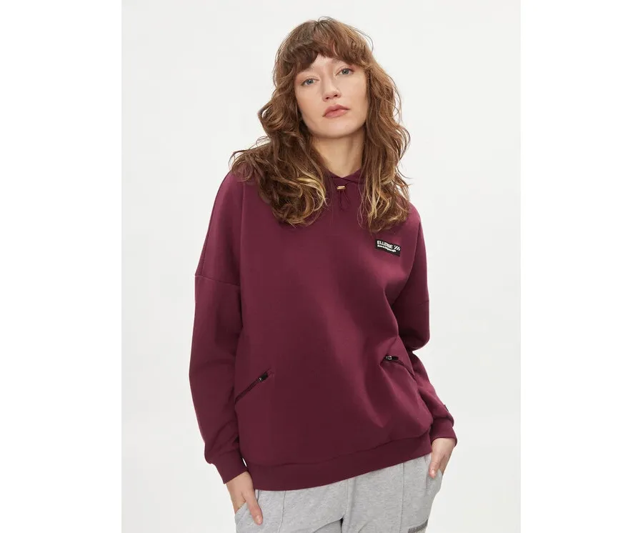 obrazek 1 Ellesse Bluza Semprevisa Oh SGP15848 Bordowy Relaxed Fit