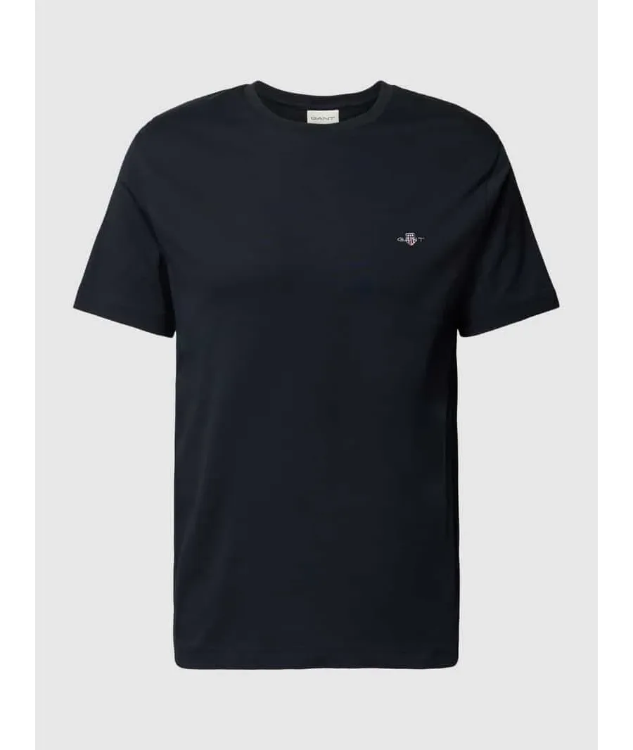 obrazek 1 T-shirt o kroju regular fit z wyhaftowanym logo model ‘SHIELD’