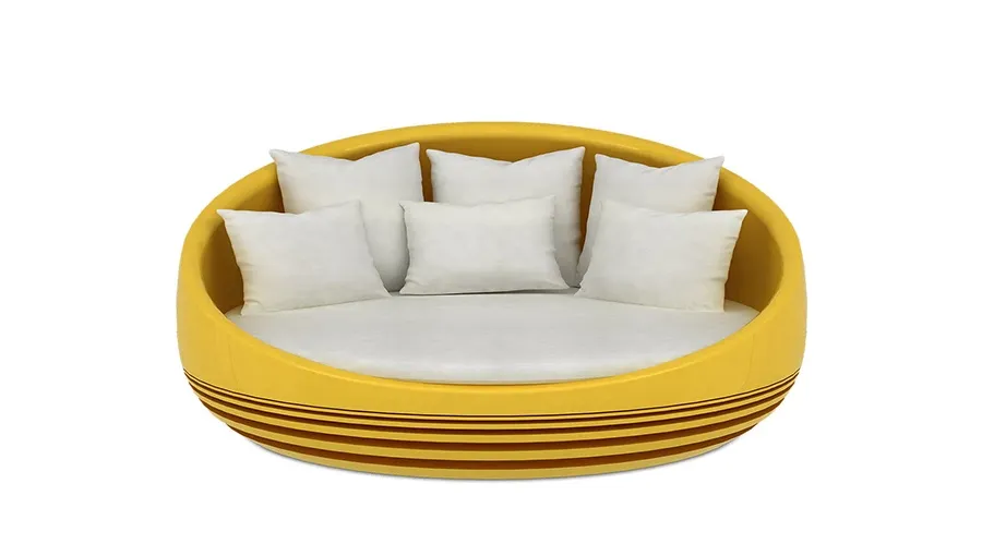 obrazek 2 Okrągła, elegancka sofa retro  - Bitangra